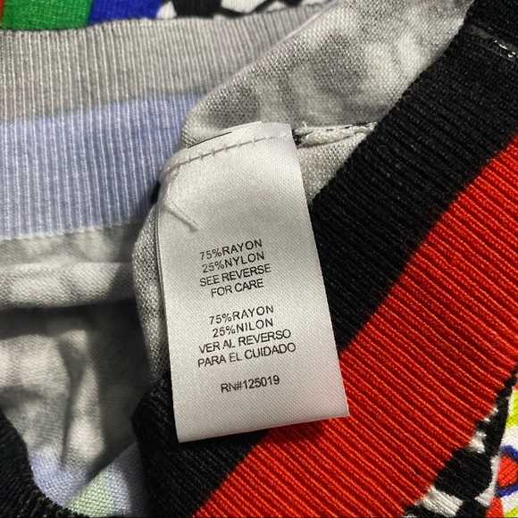 NWT Joseph A Blue Hive Print Thin Knit Cardigan - Picture 5 of 5